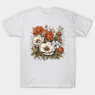 Botanical Elegance - Vintage Floral Blossom Collection T-Shirt